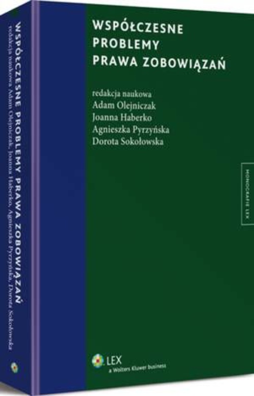 Обложка книги под заглавием:Współczesne problemy prawa zobowiązań