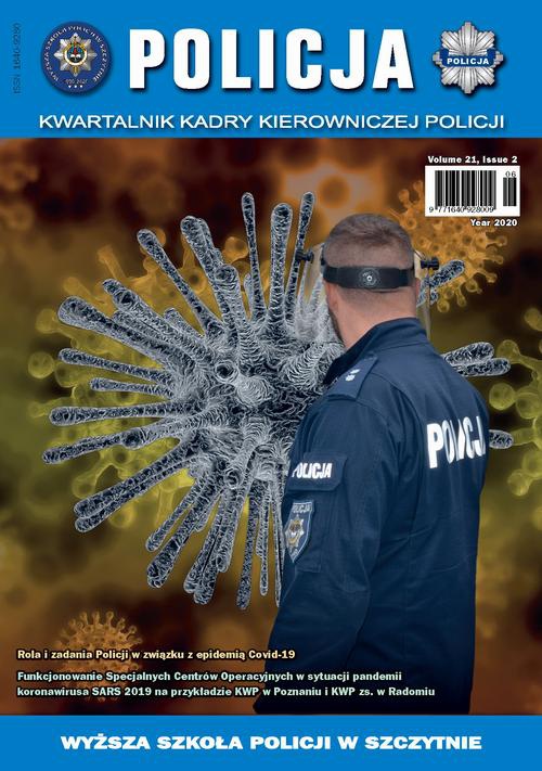 The cover of the book titled: Policja. Kwartalnik kadry kierowniczej Policji 2/2020