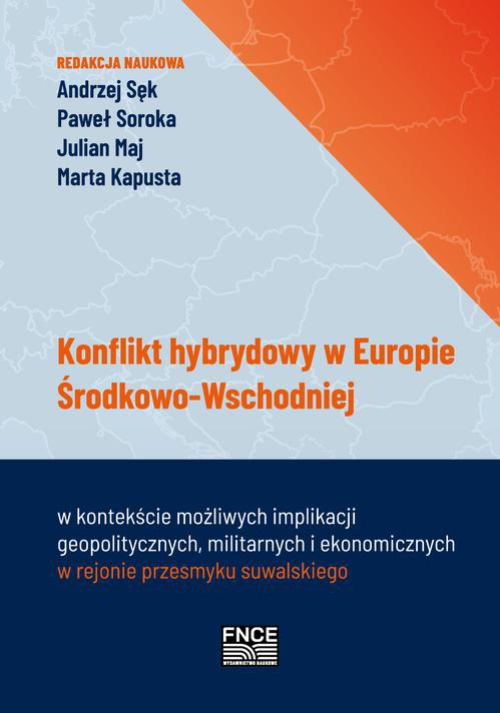Okładka książki o tytule: Konflikt hybrydowy w Europie Środkowo - Wschodniej