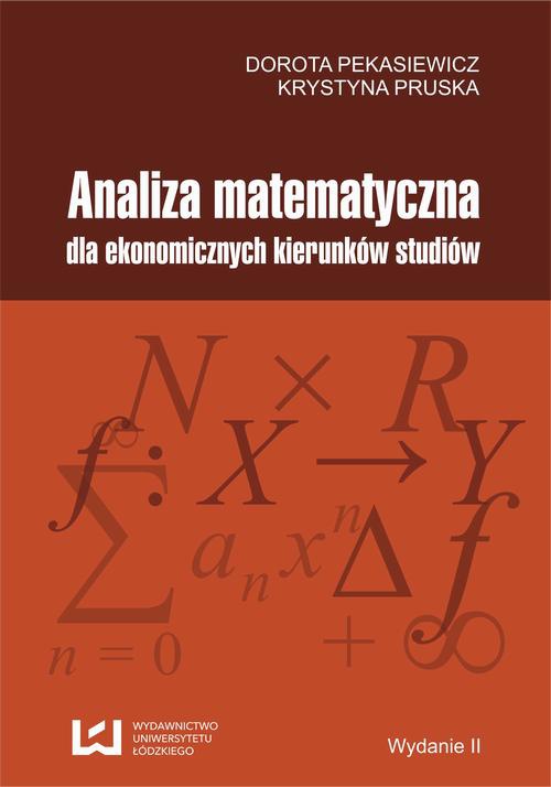 Okładka książki o tytule: Analiza matematyczna dla ekonomicznych kierunków studiów