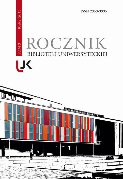 Okładka książki o tytule: Rocznik Biblioteki Uniwersyteckiej, t.3