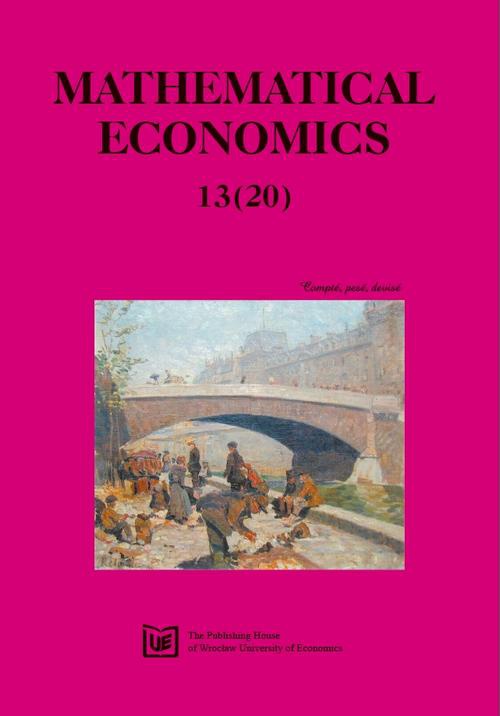 Okładka książki o tytule: Mathematical Economics 13(20)