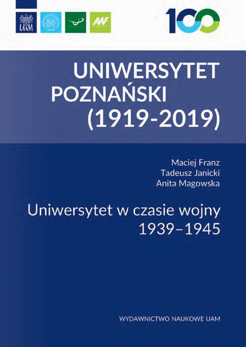Okładka książki o tytule: Uniwersytet w czasie wojny 1939-1945