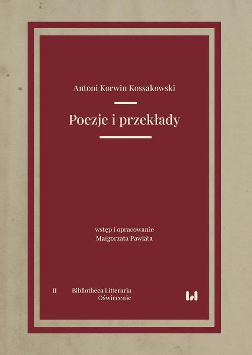 Обложка книги под заглавием:Poezje i przekłady