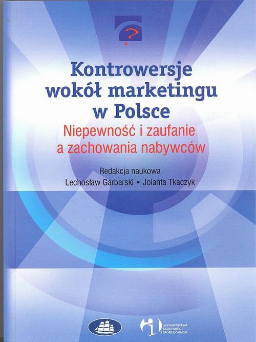 Обложка книги под заглавием:Kontrowersje wokół marketingu w Polsce