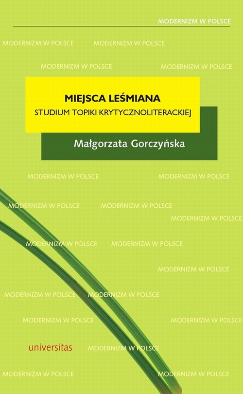 The cover of the book titled: Miejsca Leśmiana