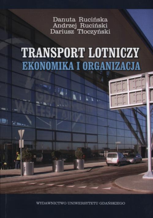 Обложка книги под заглавием:Transport lotniczy