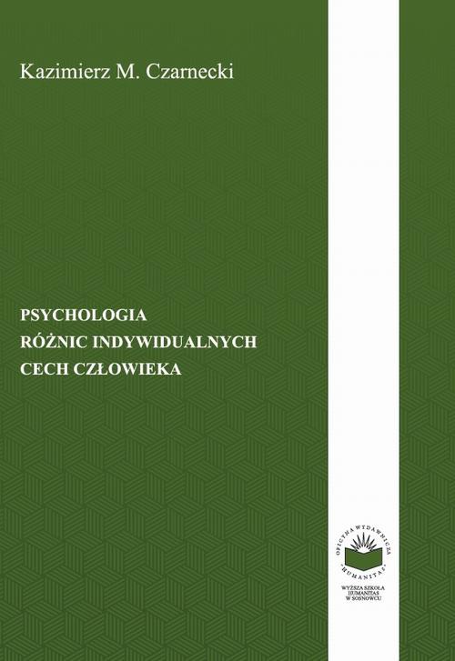 Обложка книги под заглавием:Psychologia różnic indywidualnych cech człowieka