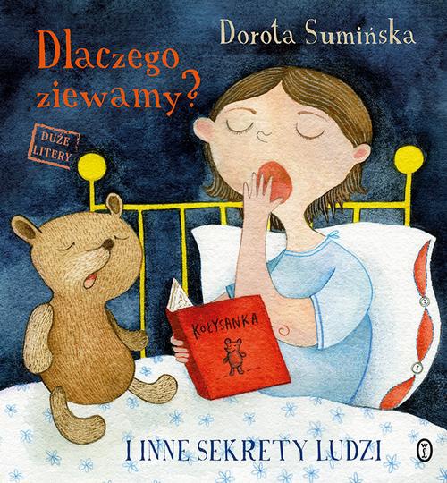 The cover of the book titled: Dlaczego ziewamy?