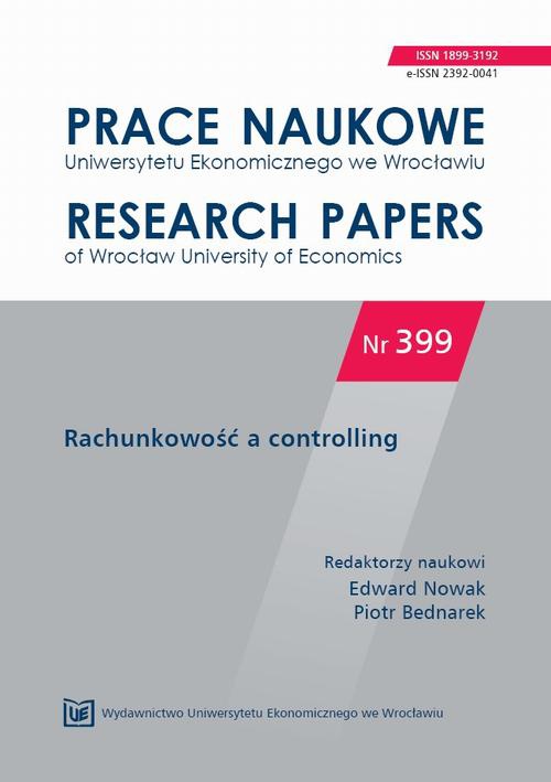 The cover of the book titled: Rachunkowość a controlling. PN 399