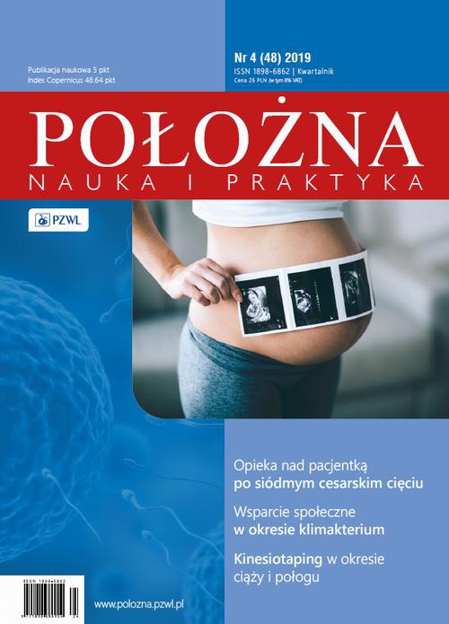Okładka książki o tytule: Położna. Nauka i Praktyka 4/2019