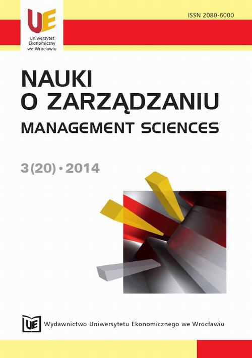 Обложка книги под заглавием:Nauki o Zarządzaniu 3(20)