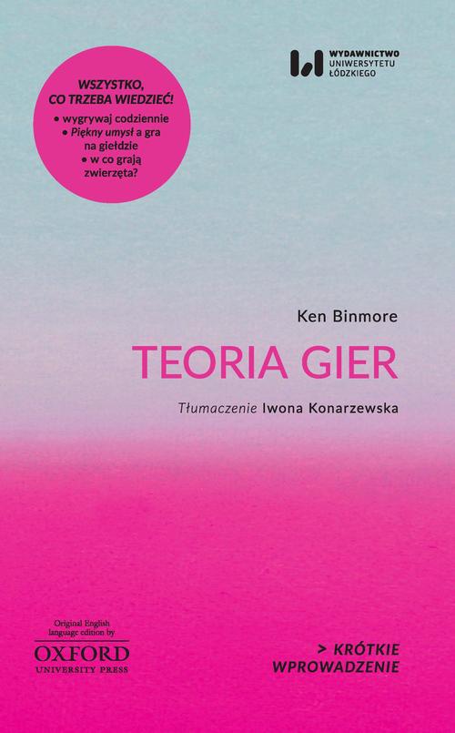 The cover of the book titled: Teoria gier
