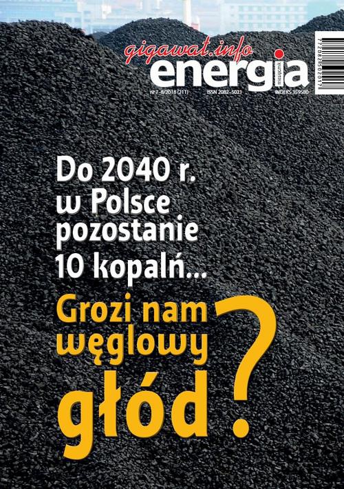 Okładka książki o tytule: Energia Gigawat nr 8/2018