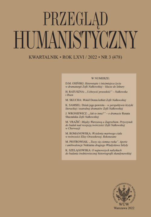 Okładka książki o tytule: Przegląd Humanistyczny 2022/3 (478)