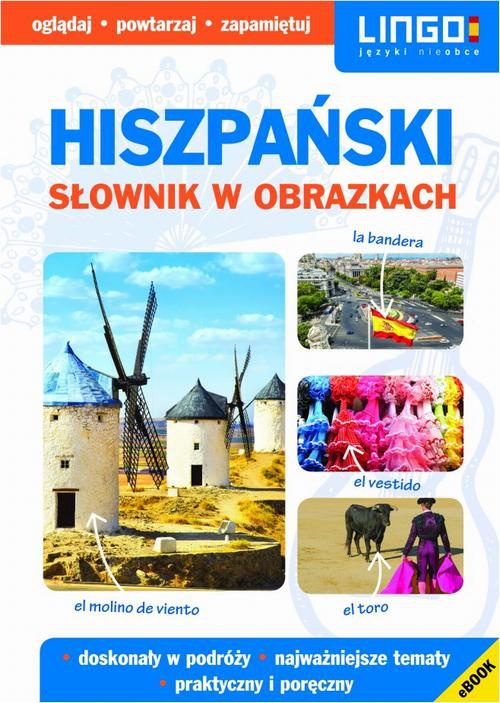 Обложка книги под заглавием:Hiszpański Słownik w obrazkach