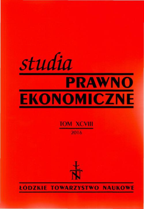 Okładka książki o tytule: Studia Prawno-Ekonomiczne t. 98