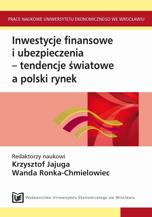 Обложка книги под заглавием:Inwestycje finansowe i ubezpieczenia-tendencje światowe a rynek polski
