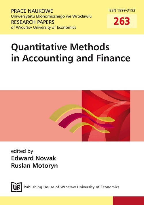 Okładka książki o tytule: Quantitative Methods in Accounting and Finance