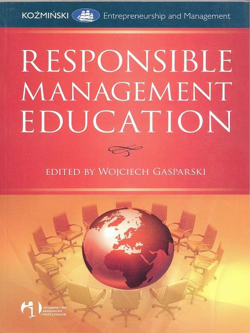Обложка книги под заглавием:Responsible Management Education