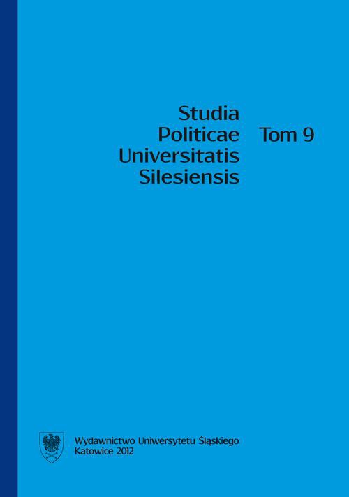 Обложка книги под заглавием:Studia Politicae Universitatis Silesiensis. T. 9