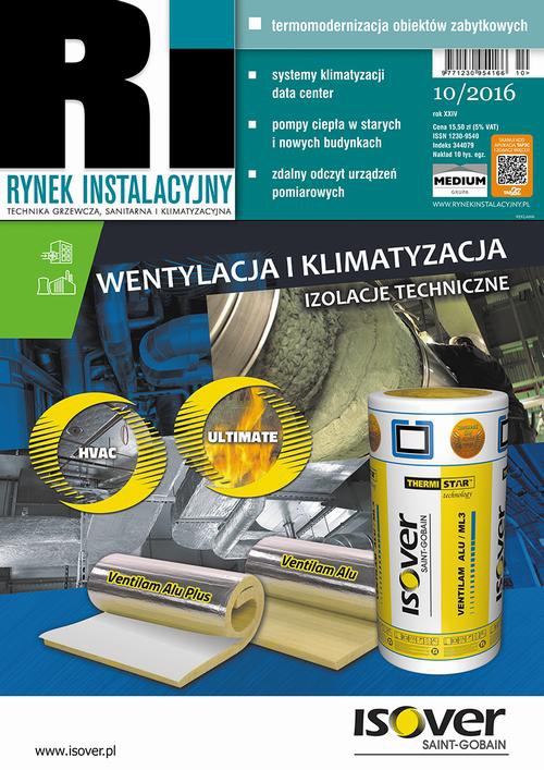 The cover of the book titled: Rynek Instalacyjny 10/2016
