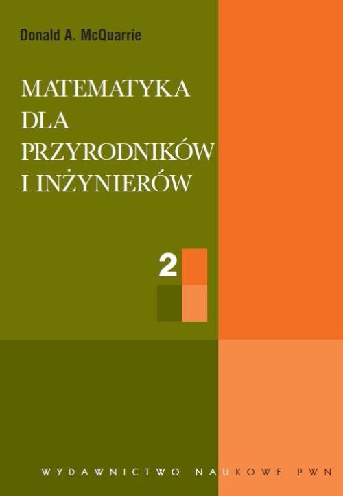 Обложка книги под заглавием:Matematyka dla przyrodników i inżynierów, t. 2