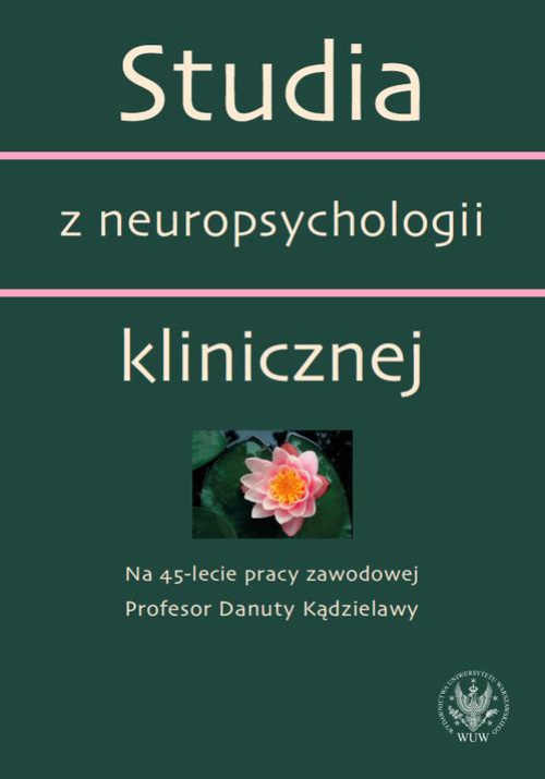 Okładka książki o tytule: Studia z neuropsychologii klinicznej