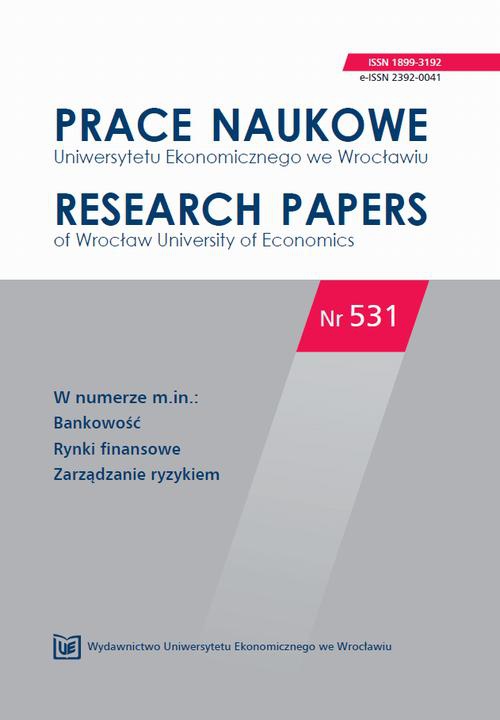 Обкладинка книги з назвою:Prace Naukowe Uniwersytetu Ekonomicznego we Wrocławiu nr. 531. Bankowość.