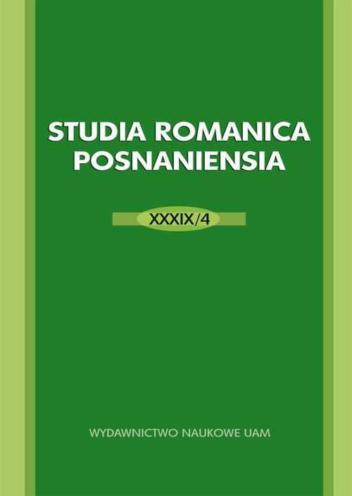 Okładka książki o tytule: Studia Romanica Posnaniensia XXXIX/4