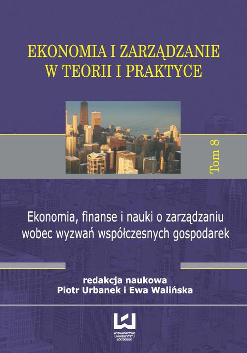 Okładka:Ekonomia, finanse i nauki o zarządzaniu wobec wyzwań współczesnych gospodarek 