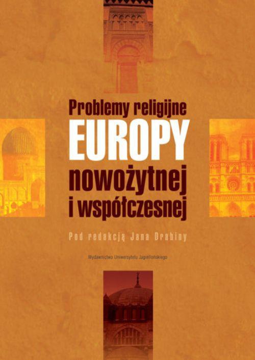 Обложка книги под заглавием:Problemy religijne Europy nowożytnej i współczesnej