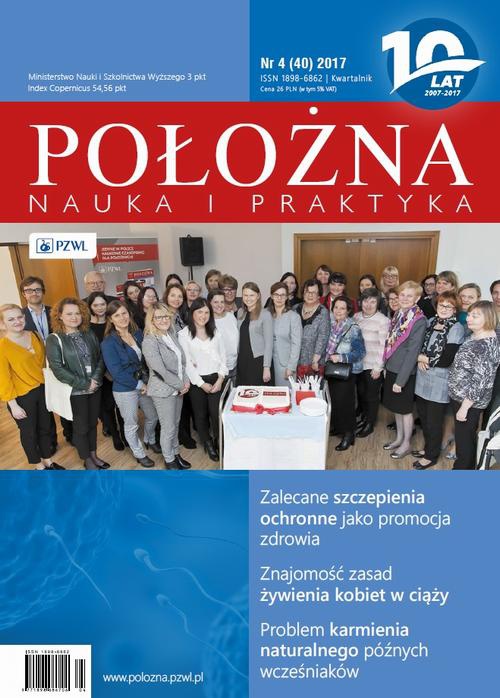Okładka książki o tytule: Położna. Nauka i Praktyka 4/2017
