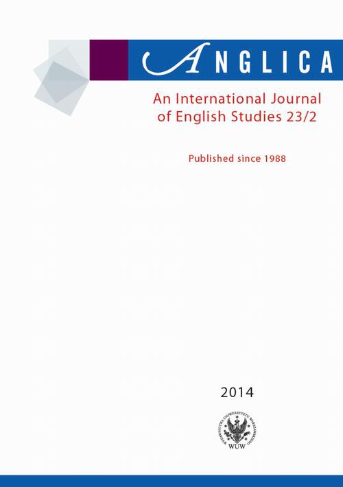 The cover of the book titled: Anglica. An International Journal of English Studies 2014 23/2