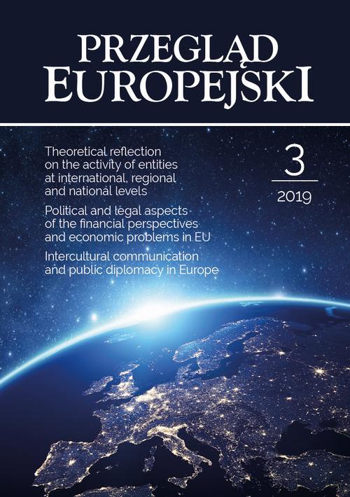 The cover of the book titled: Przegląd Europejski 2019/3