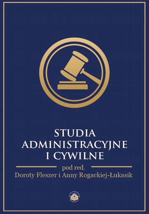The cover of the book titled: Studia administracyjne i cywilne