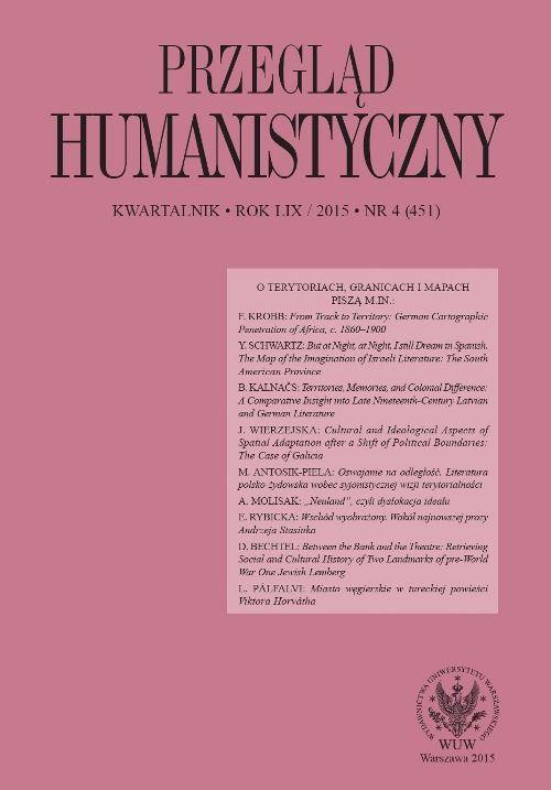 Okładka książki o tytule: Przegląd Humanistyczny 2015/4 (451)