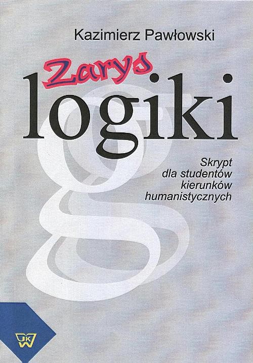 Обложка книги под заглавием:Zarys logiki