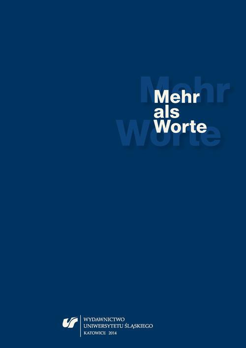Okładka książki o tytule: Mehr als Worte