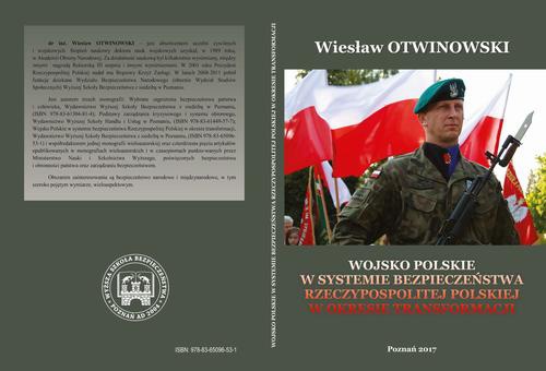 Okładka książki o tytule: WOJSKO POLSKIE W SYSTEMIE BEZPIECZEŃSTWA RZECZYPOSPOLITEJ POLSKIEJ W OKRESIE TRANSFORMACJI