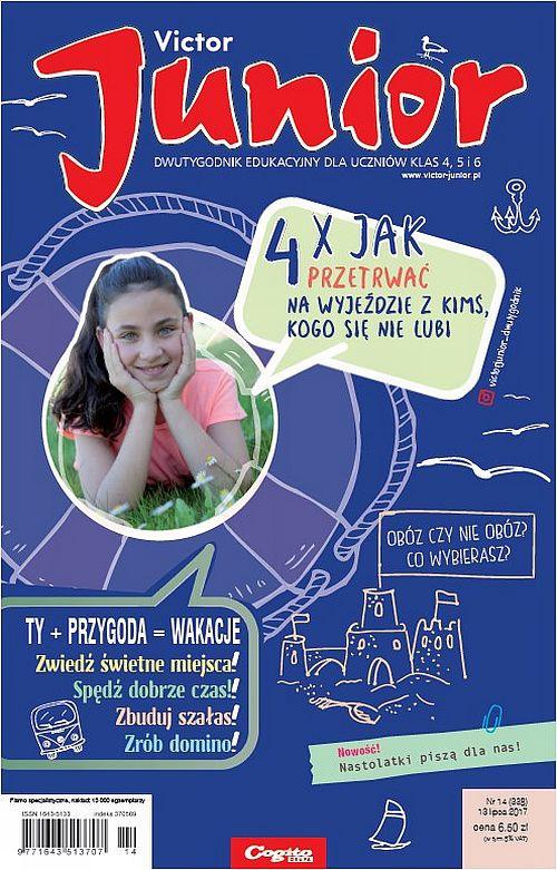 The cover of the book titled: Victor Junior nr 14 (338) 13 lipca 2017