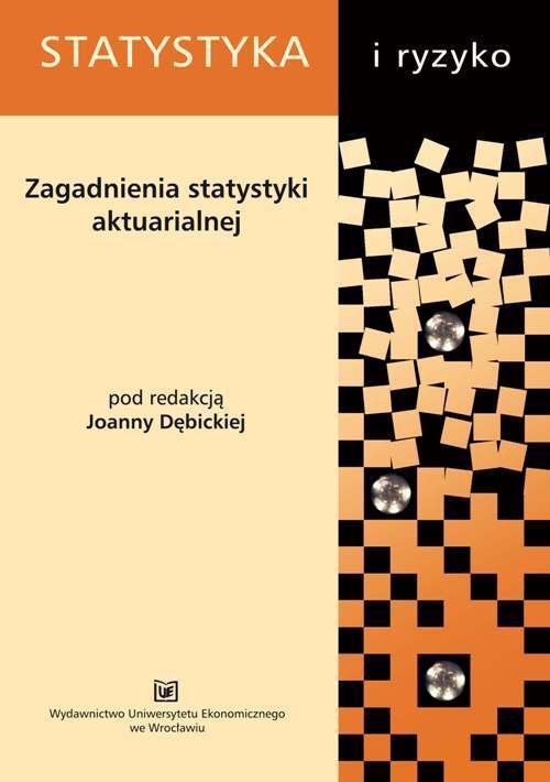 The cover of the book titled: Zagadnienia statystyki aktuarialnej