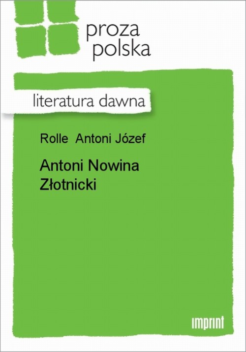 Okładka książki o tytule: Antoni Nowina Złotnicki