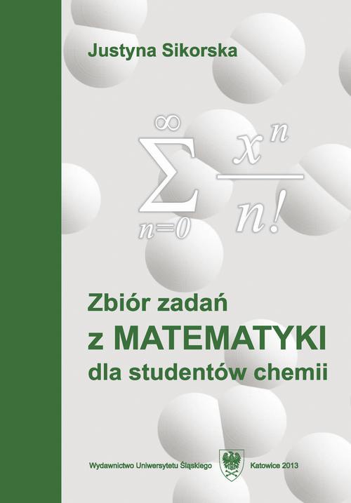 Okładka książki o tytule: Zbiór zadań z matematyki dla studentów chemii. Wyd. 5.