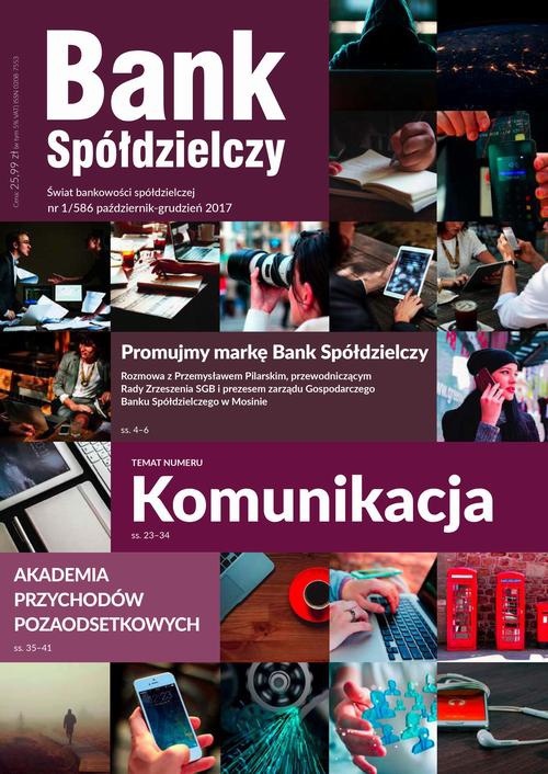 The cover of the book titled: Bank Spółdzielczy 1/586 październik-grudzień 2017