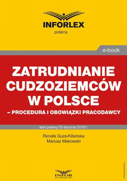 Okładka:Zatrudnianie cudzoziemców w Polsce – procedura i obowiązki pracodawcy 