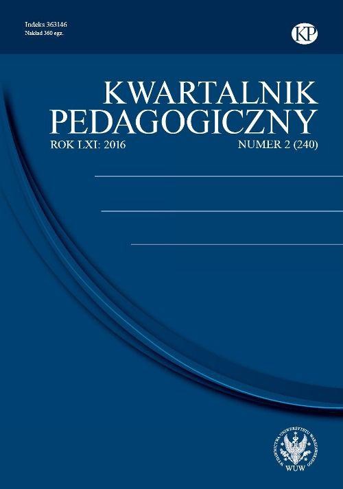 Обложка книги под заглавием:Kwartalnik Pedagogiczny 2016/2 (240)