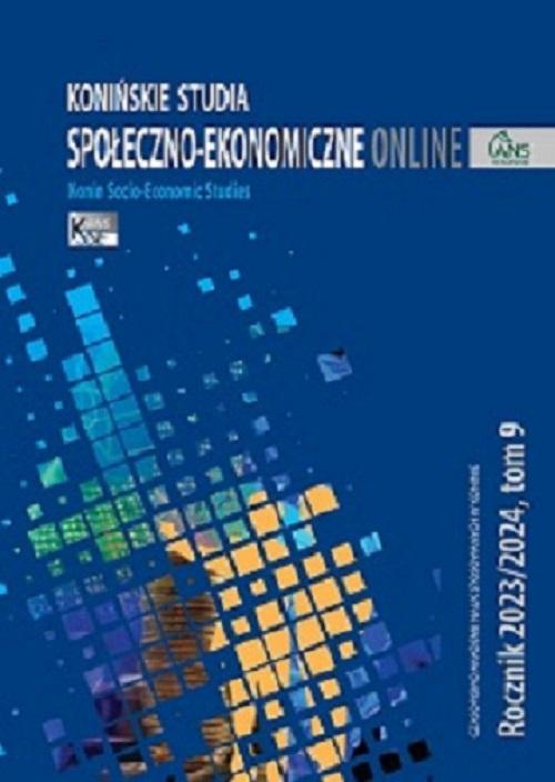 Okładka książki o tytule: Konińskie Studia Społeczno-Ekonomiczne Tom 9 (Rocznik)