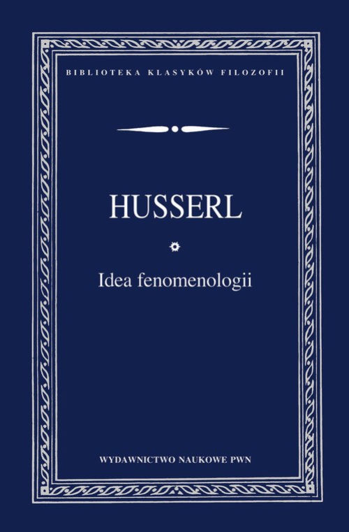 Обложка книги под заглавием:Idea fenomenologii
