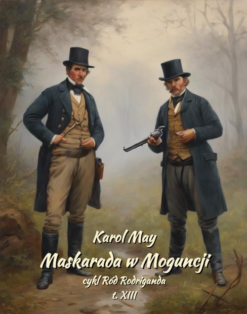Обложка книги под заглавием:Maskarada w Moguncji